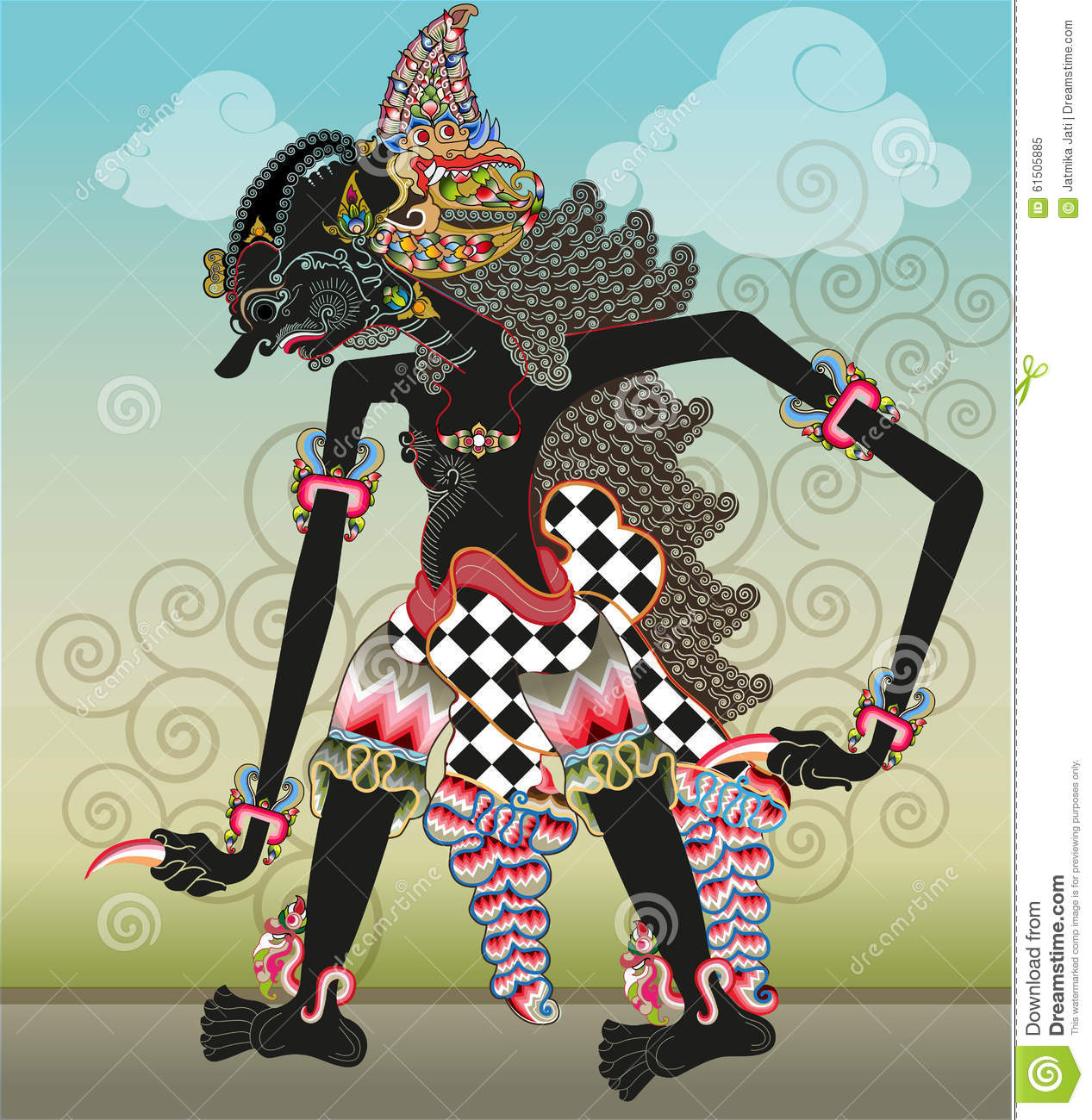 Detail Gambar Wayang Bima X Nomer 17