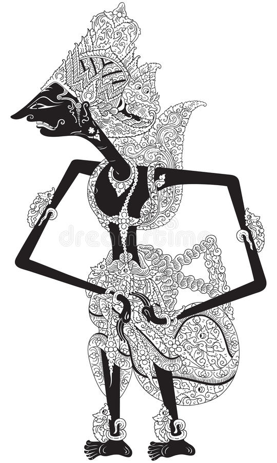 Detail Gambar Wayang Gatotkaca Hitam Putih Nomer 48