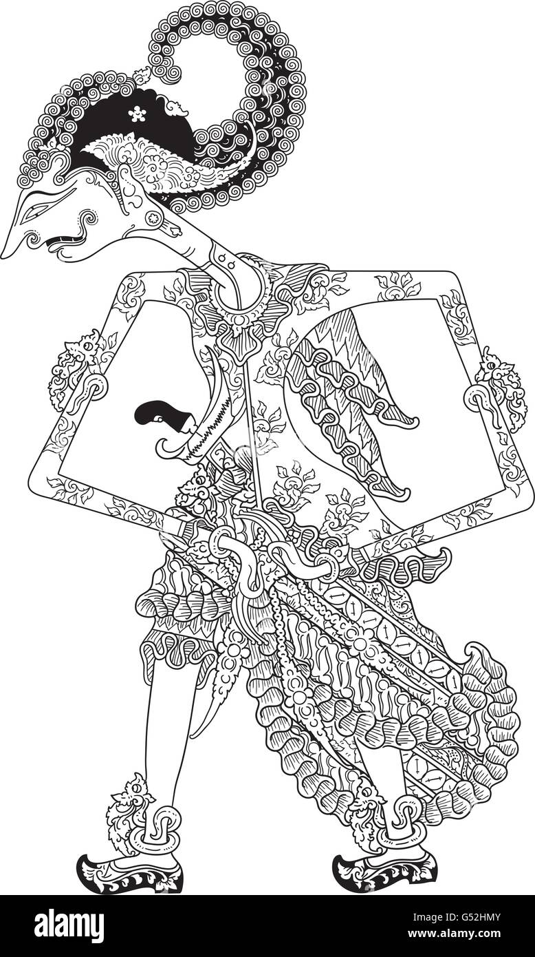 Detail Gambar Wayang Hitam Putih Nomer 44