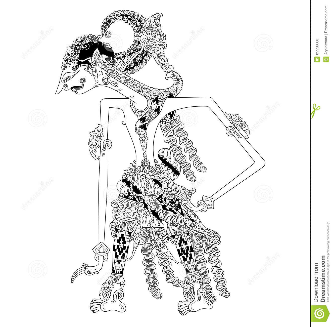 Detail Gambar Wayang Indrajit Nomer 49