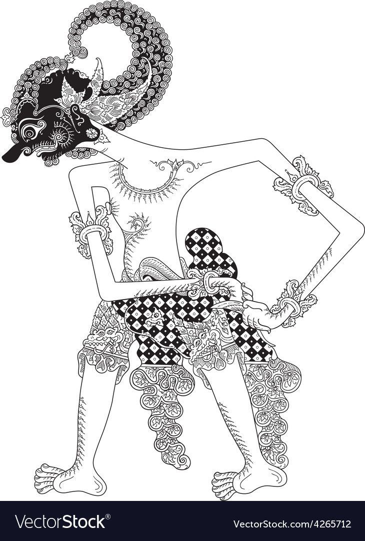 Detail Gambar Wayang Kulit Werkudoro Nomer 31