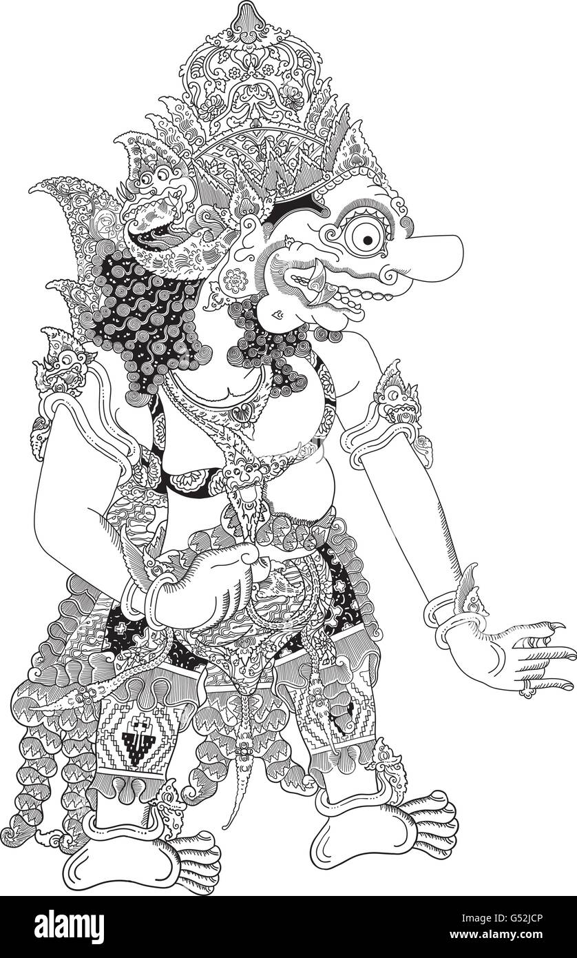 Detail Gambar Wayang Kumbokarno Nomer 4