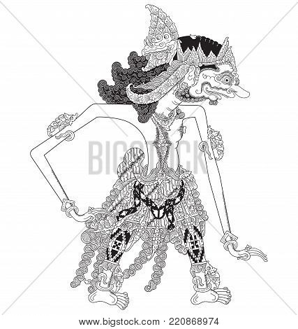 Detail Gambar Wayang Mewarnai Nomer 23