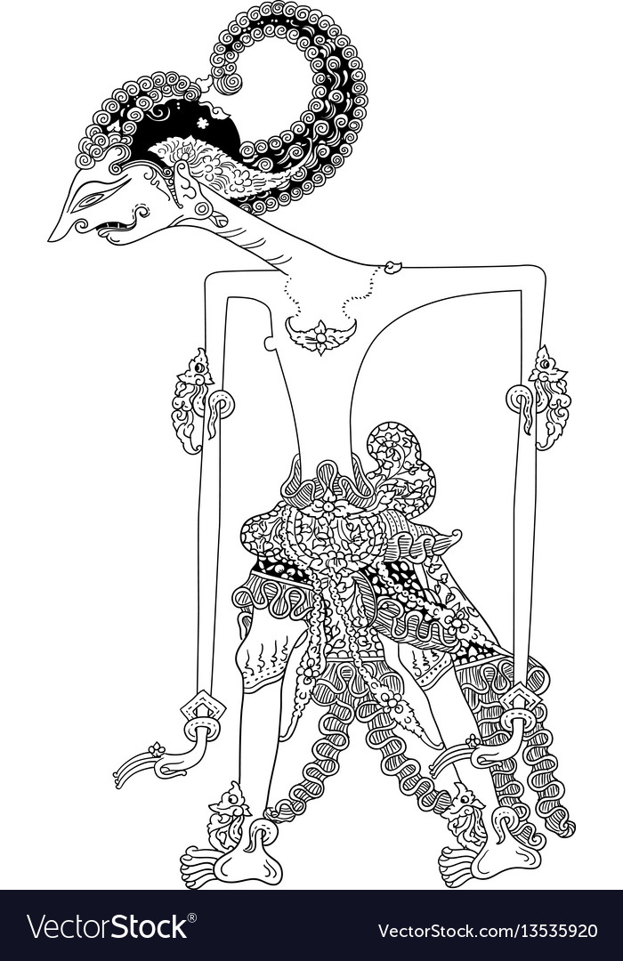 Detail Gambar Wayang Mewarnai Nomer 25