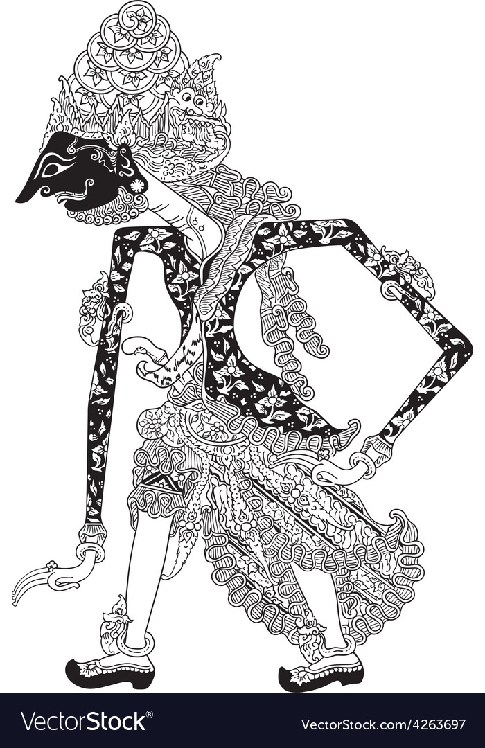 Detail Gambar Wayang Mewarnai Nomer 33