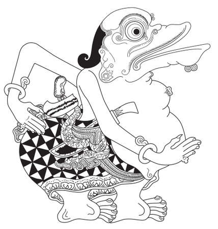 Detail Gambar Wayang Mewarnai Nomer 36