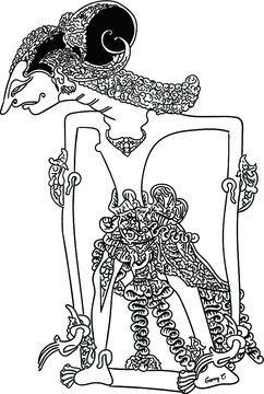 Detail Gambar Wayang Mewarnai Nomer 37