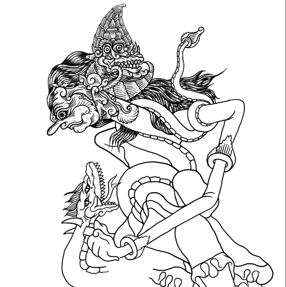 Detail Gambar Wayang Mewarnai Nomer 46