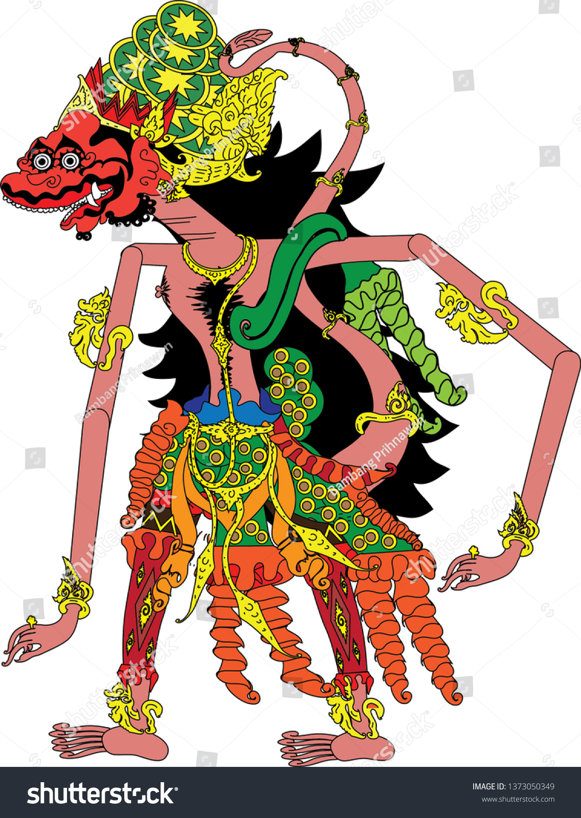 Detail Gambar Wayang Subali Nomer 4