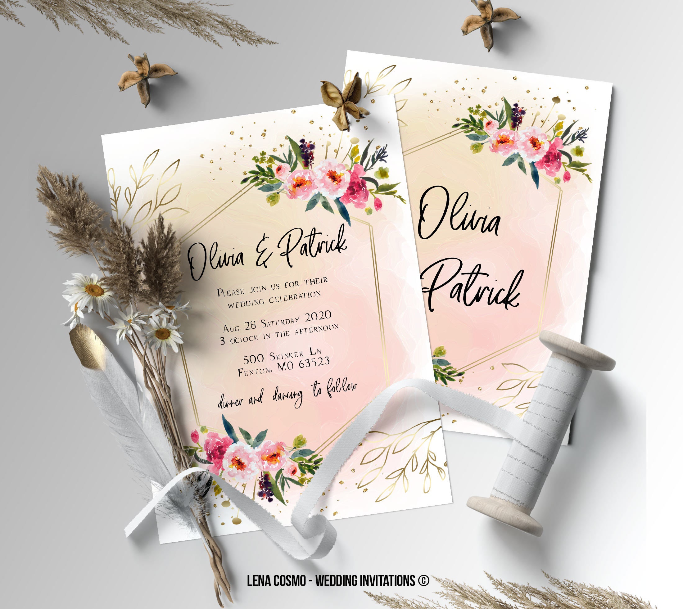 Detail Gambar Wedding Card Aesthetic Nomer 7