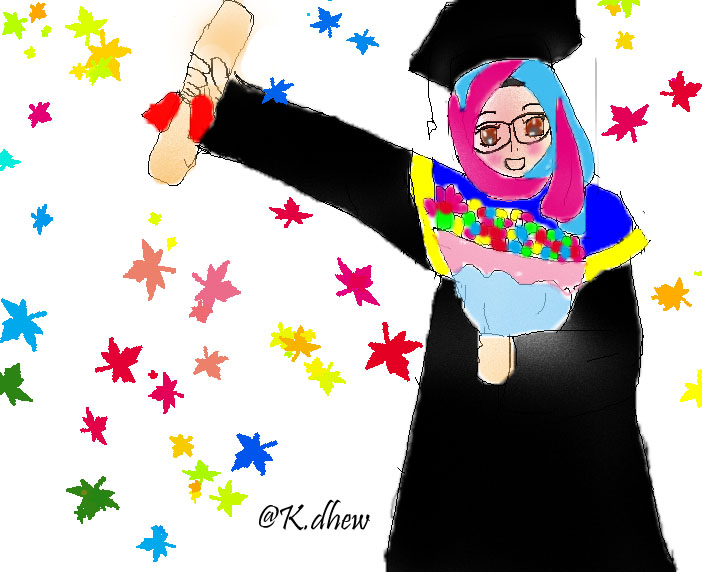 Detail Gambar Wisuda Kartun Muslimah Nomer 14