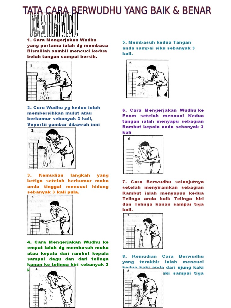 Detail Gambar Wudhu Yang Benar Nomer 49