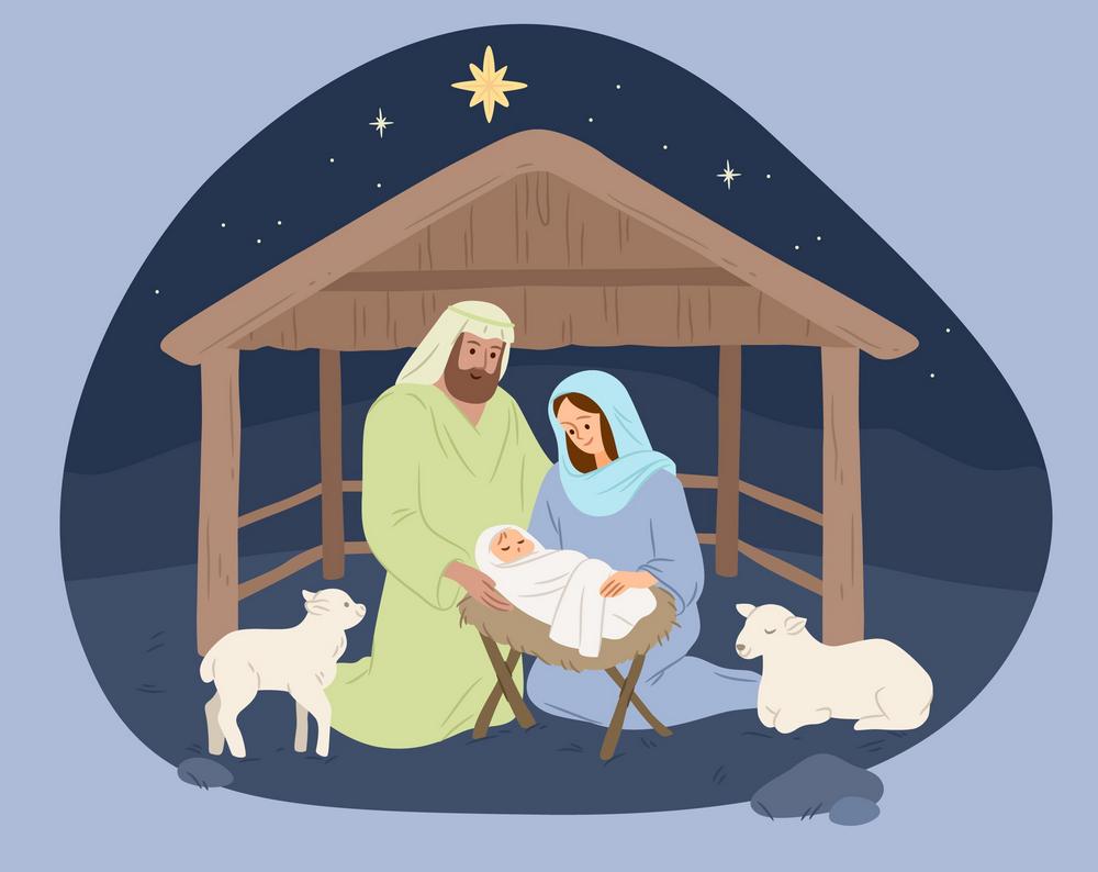 Detail Gambar Yesus Lahir Di Kandang Domba Nomer 14
