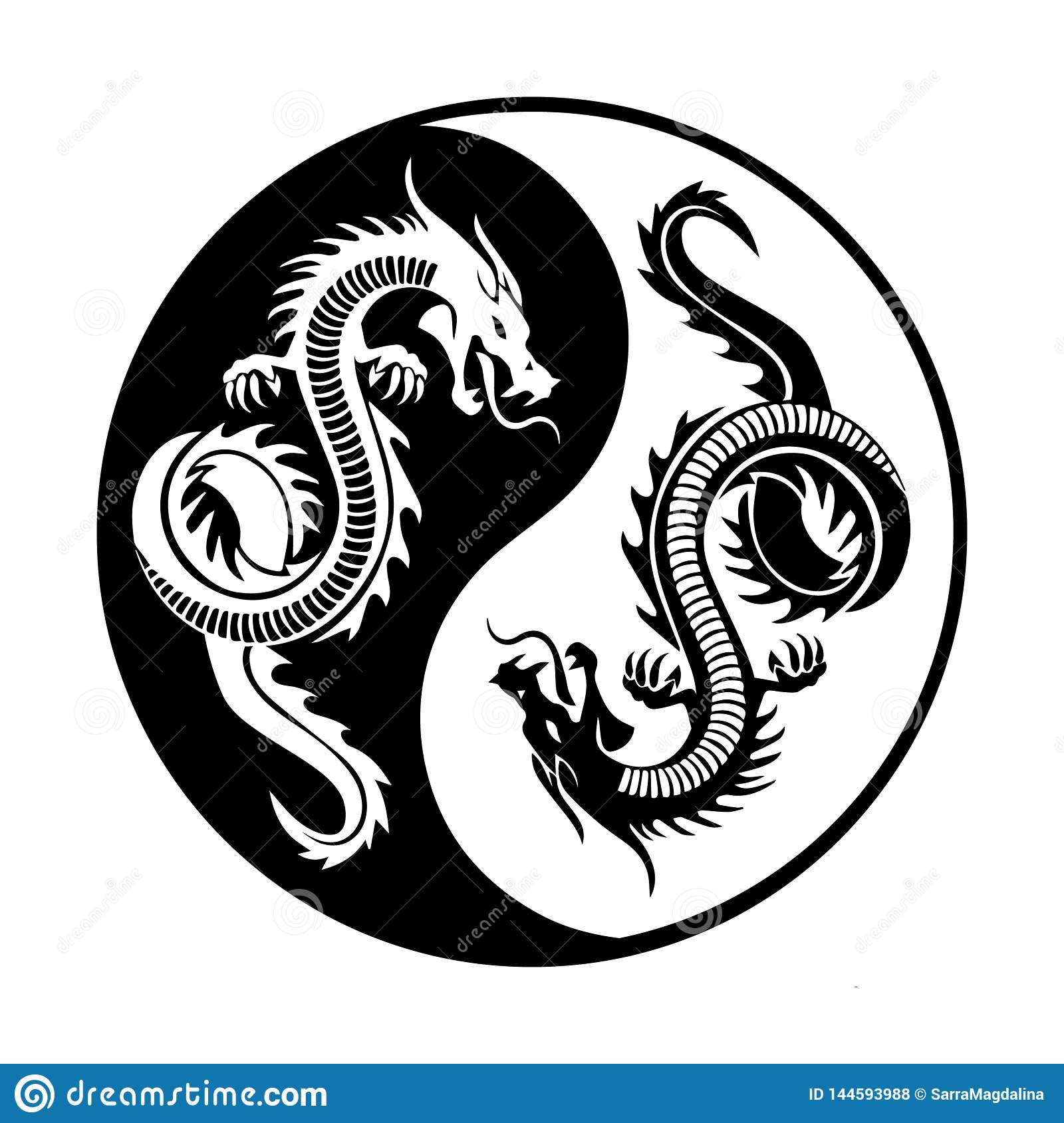 Detail Gambar Yin Yang Dragon Nomer 21