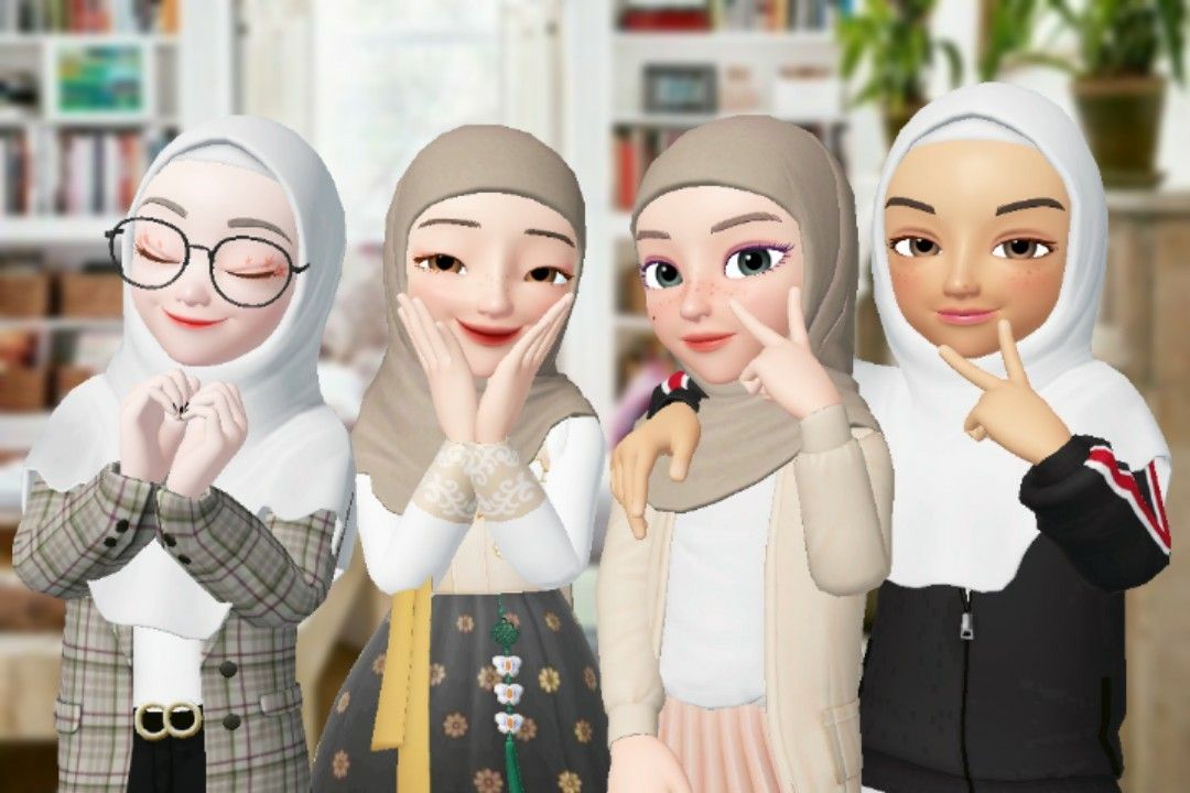 Detail Gambar Zepeto 4 Sahabat Muslimah Nomer 28