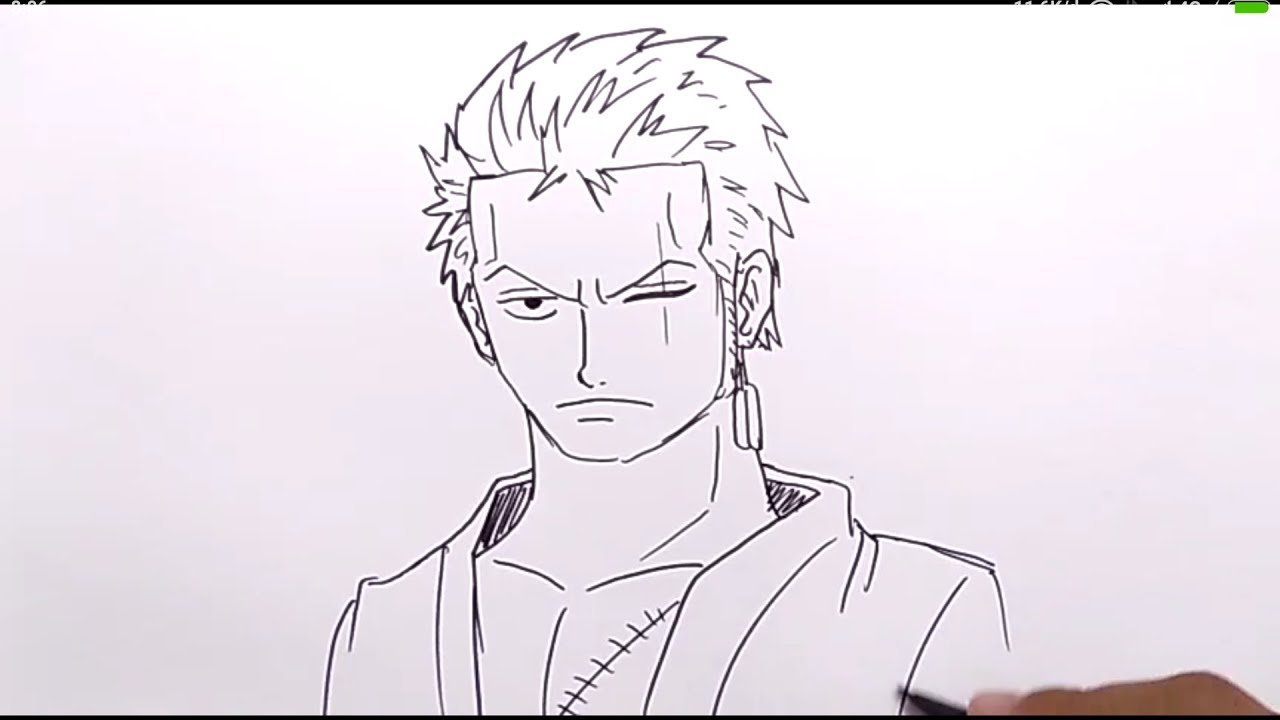 Detail Gambar Zoro Hitam Putih Nomer 16