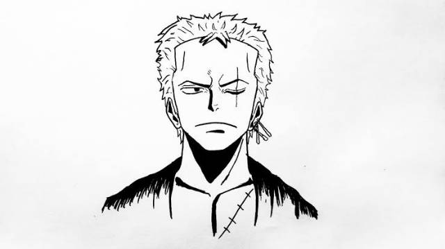 Detail Gambar Zoro Hitam Putih Nomer 10