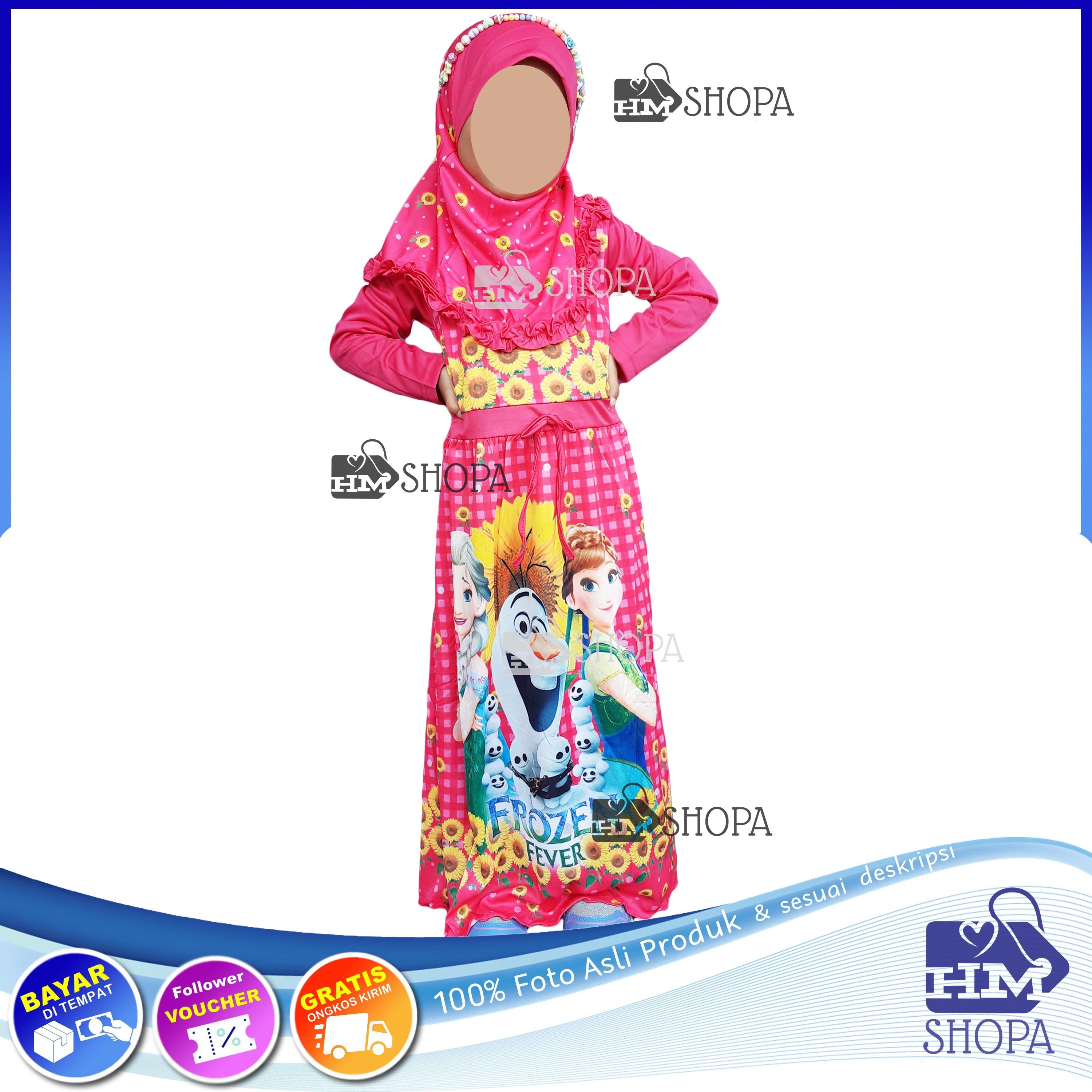 Detail Gamis Anak Gambar Frozen Nomer 24