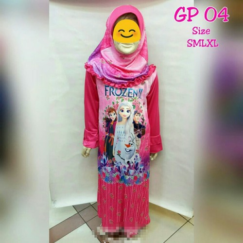 Detail Gamis Anak Gambar Frozen Nomer 32