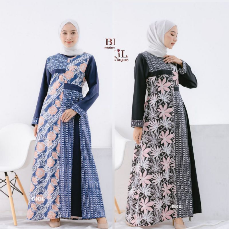 Detail Gamis Batik Hamil Nomer 11