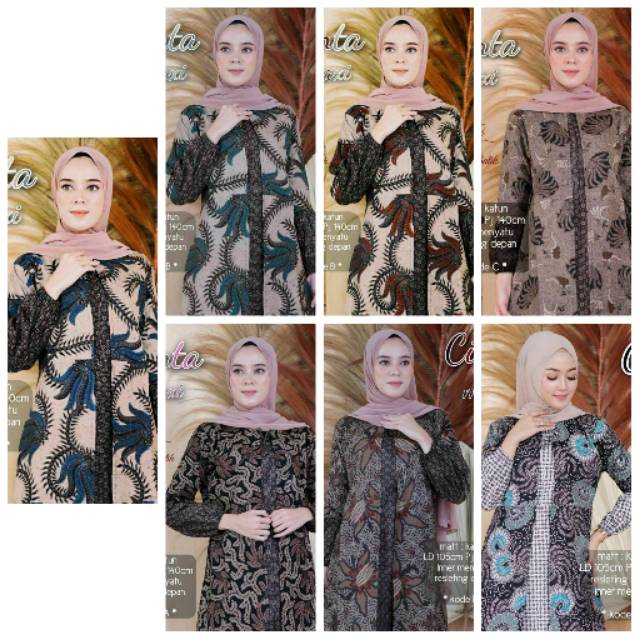 Detail Gamis Batik Hamil Nomer 27