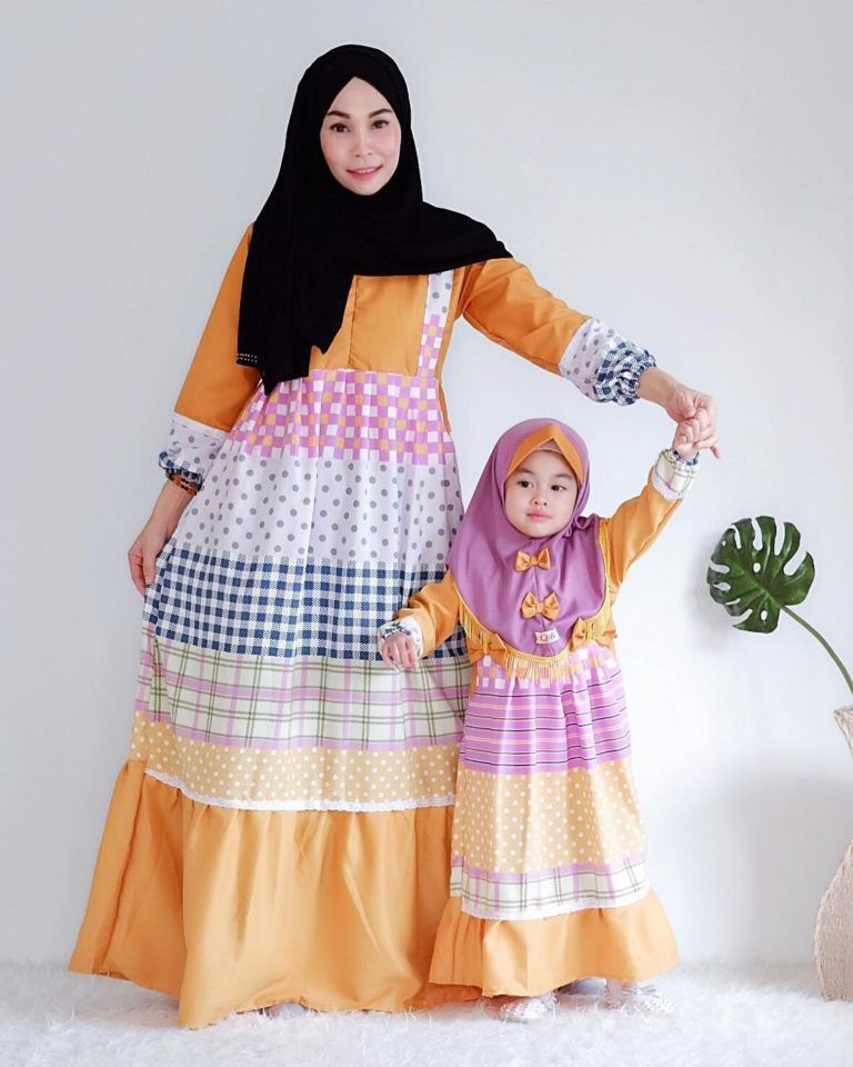 Detail Gamis Couple Ibu Dan Bayi Nomer 13