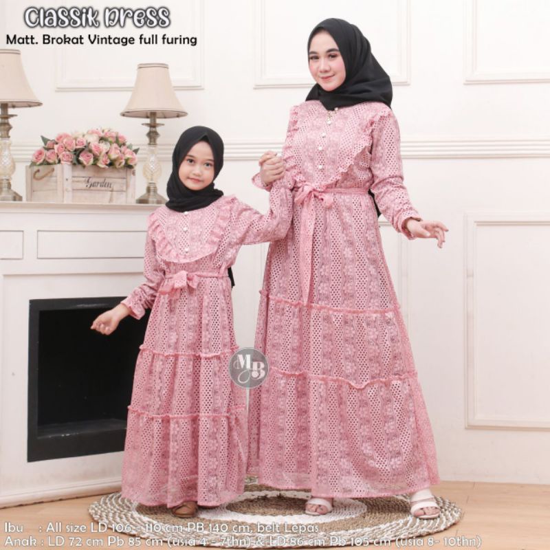 Detail Gamis Couple Ibu Dan Bayi Nomer 31