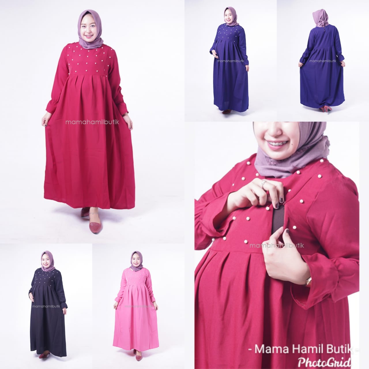 Detail Gamis Ibu Hamil Modern Nomer 23