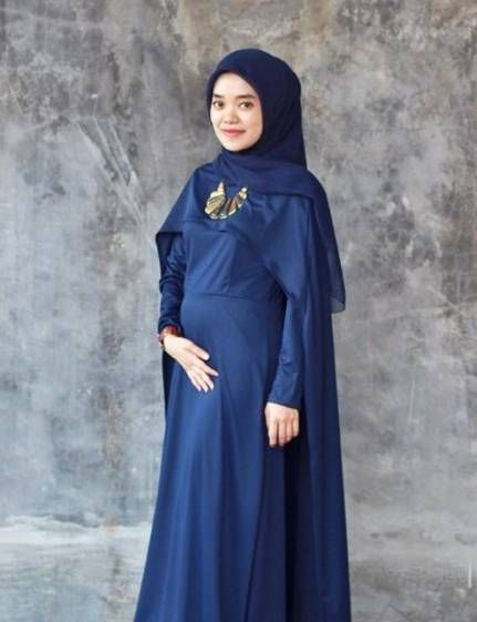 Detail Gamis Ibu Hamil Modern Nomer 4