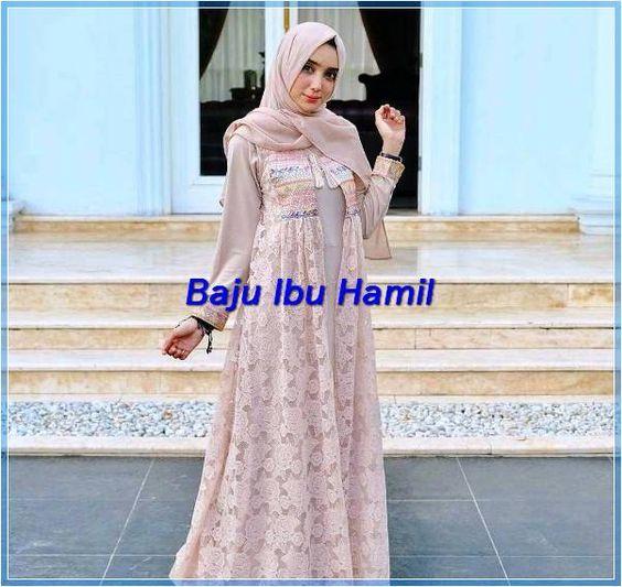 Detail Gamis Ibu Hamil Modern Nomer 43