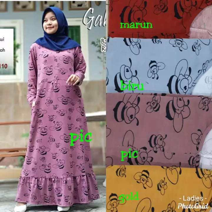 Detail Gamis Kaos Import Nomer 51