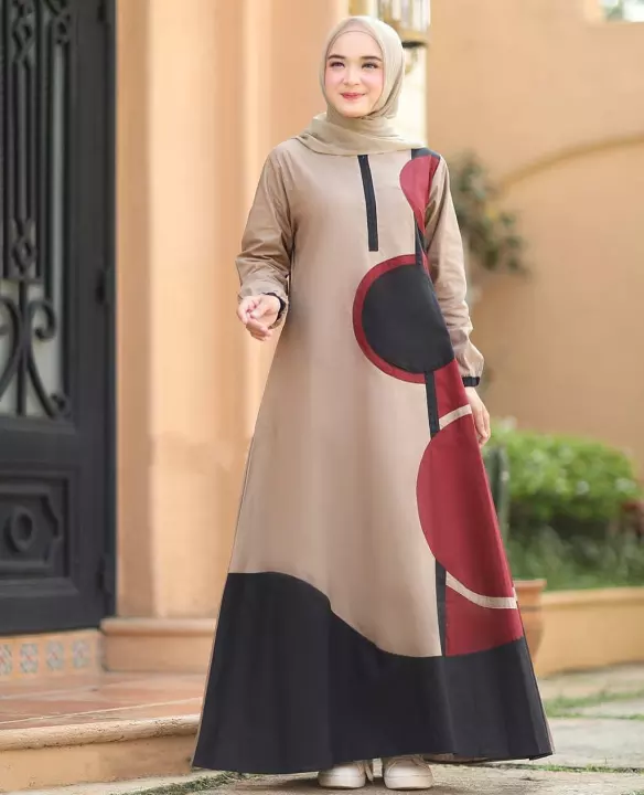 Detail Gamis Kerja Elegan Nomer 46