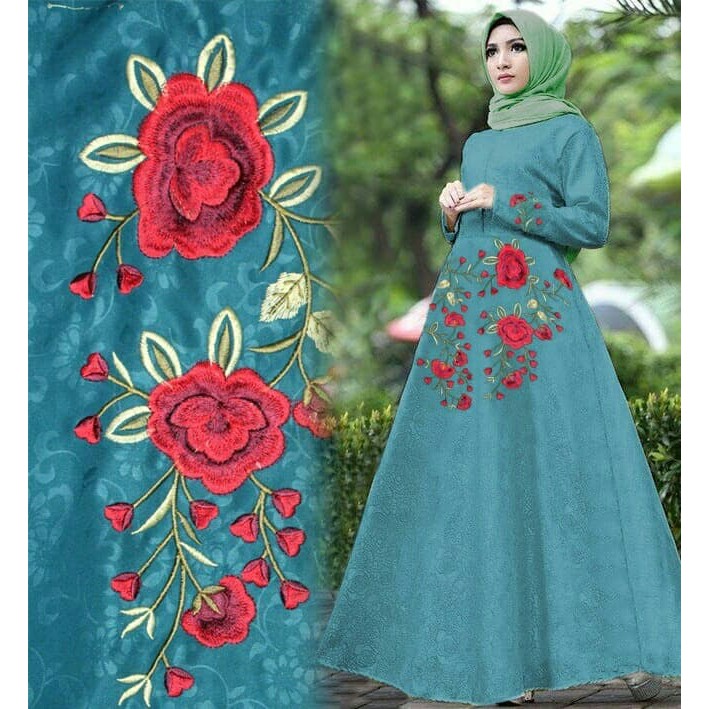 Detail Gamis Pesta 2018 Nomer 3