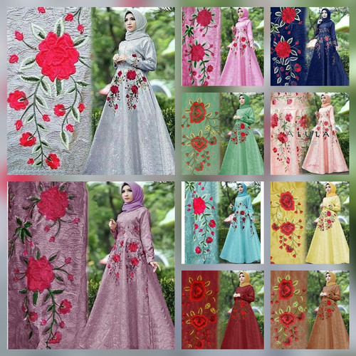 Detail Gamis Pesta 2018 Nomer 27