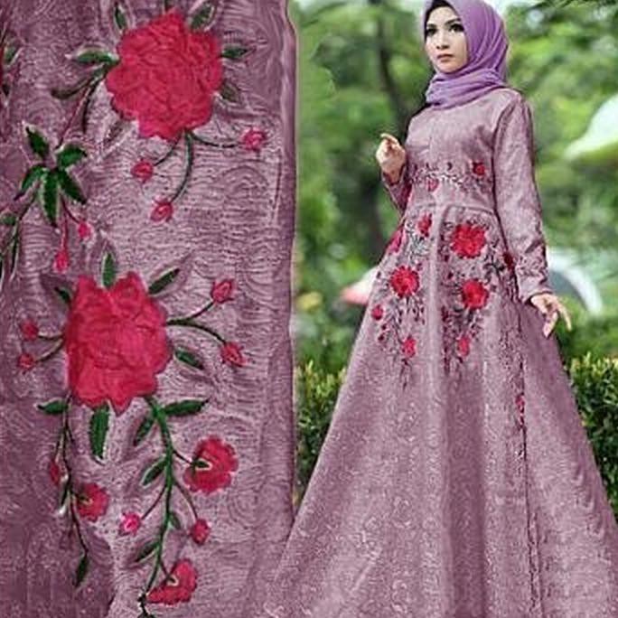 Detail Gamis Pesta 2018 Nomer 40