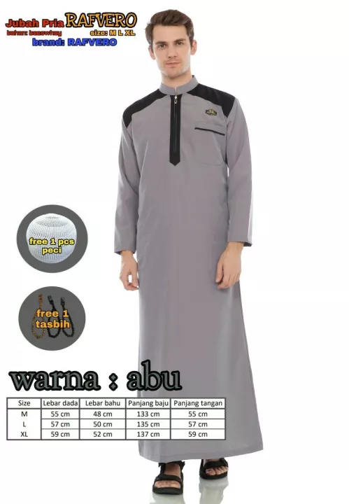 Detail Gamis Pria Arab Nomer 45