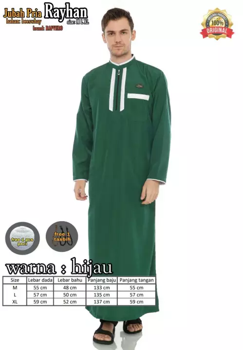 Detail Gamis Pria Arab Nomer 53