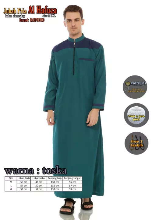 Detail Gamis Pria Arab Nomer 56