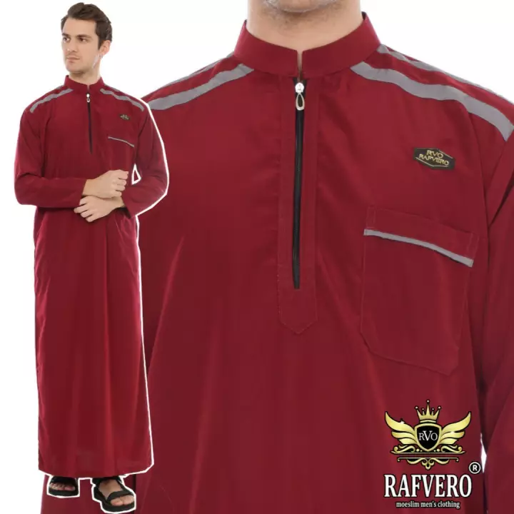 Detail Gamis Pria Arab Nomer 8