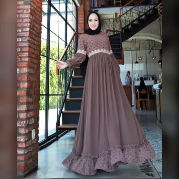 Detail Gamis Renda Terbaru Nomer 23