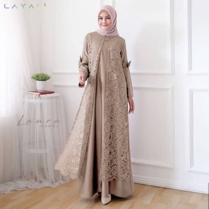 Detail Gamis Renda Terbaru Nomer 26