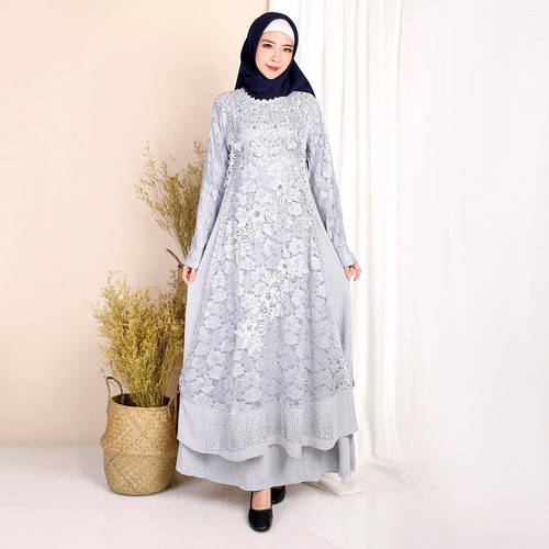 Detail Gamis Renda Terbaru Nomer 32