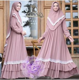 Detail Gamis Renda Terbaru Nomer 41