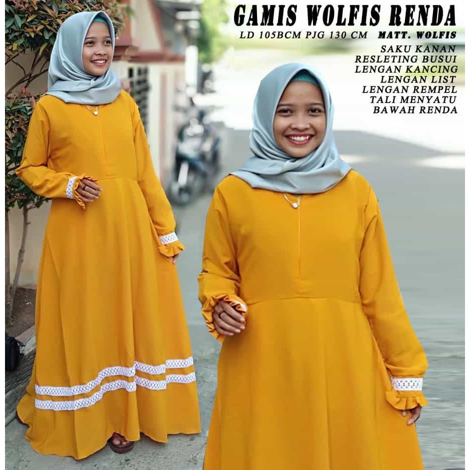 Detail Gamis Renda Terbaru Nomer 53