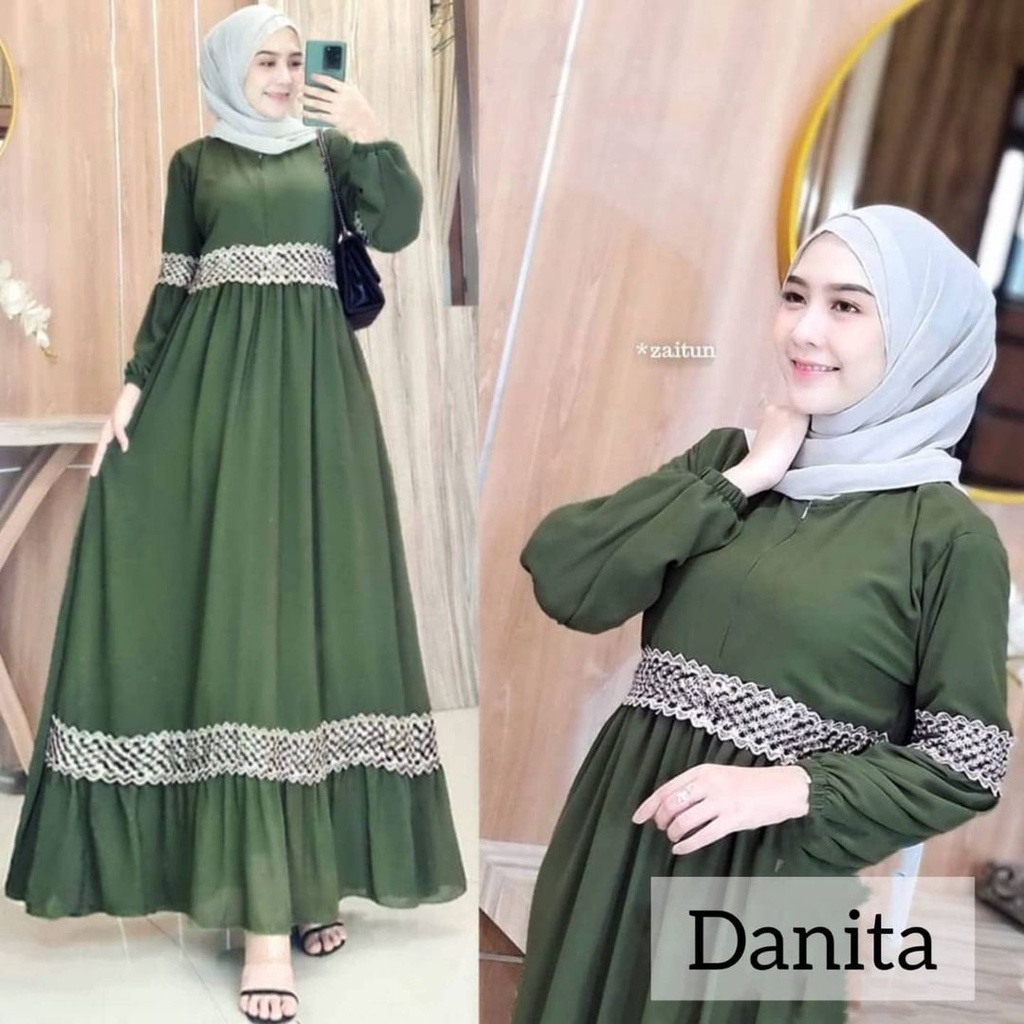 Detail Gamis Renda Terbaru Nomer 7