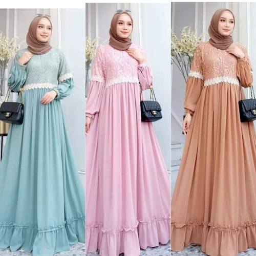 Detail Gamis Simple Dan Elegan Nomer 16