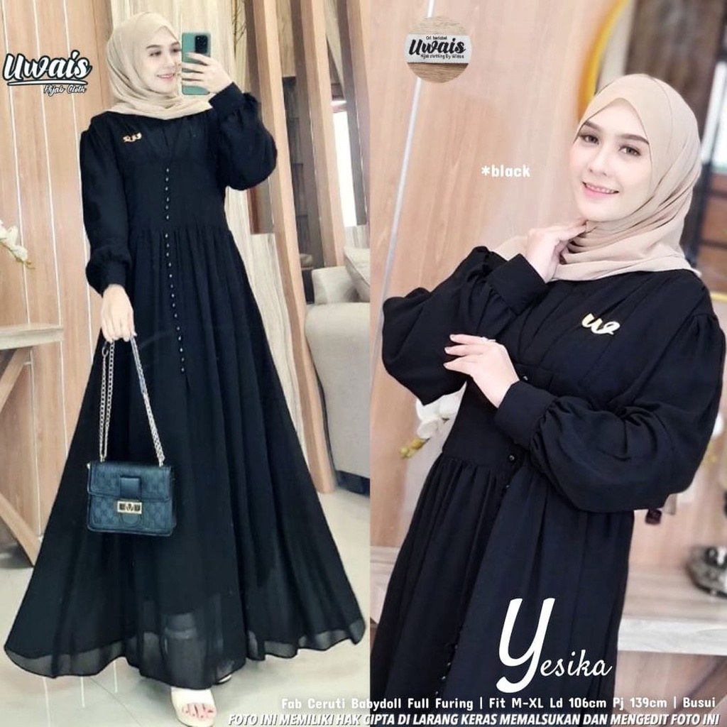 Detail Gamis Simple Dan Elegan Nomer 18