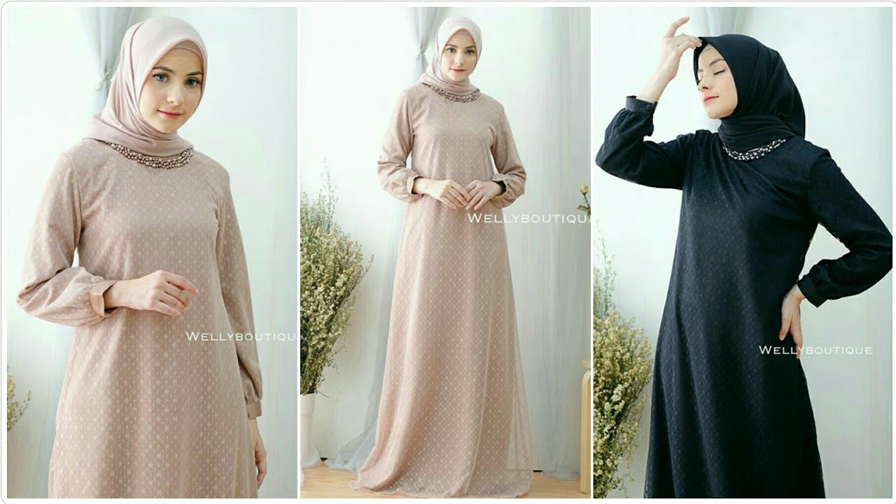 Detail Gamis Simple Dan Elegan Nomer 5