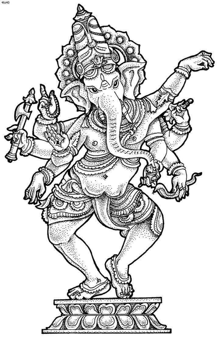 Detail Ganesh Pencil Sketch Nomer 36