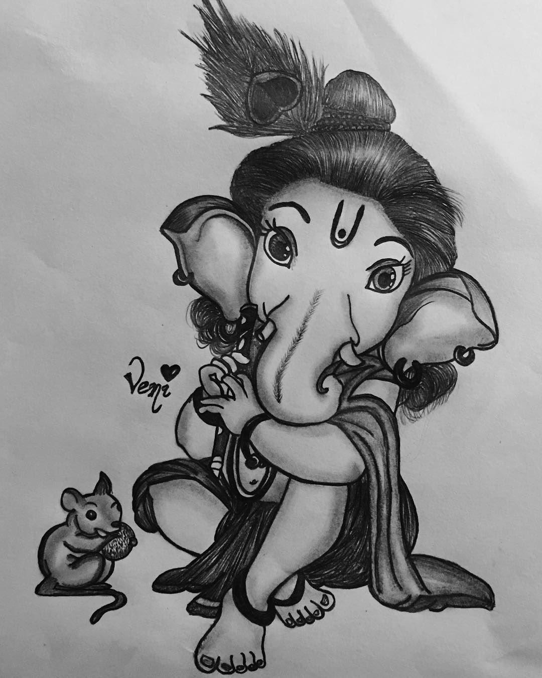 Detail Ganesh Pencil Sketch Nomer 42